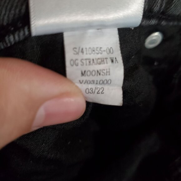 Old Navy Jeans Womens 10 Black OG Straight Smooth Pockets Stretch Denim - Picture 4 of 12